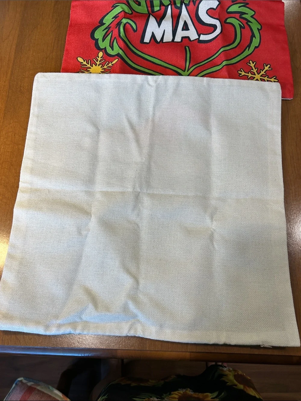 Merry Grinchmas Holiday Decorative pillow covers- Red & Green
